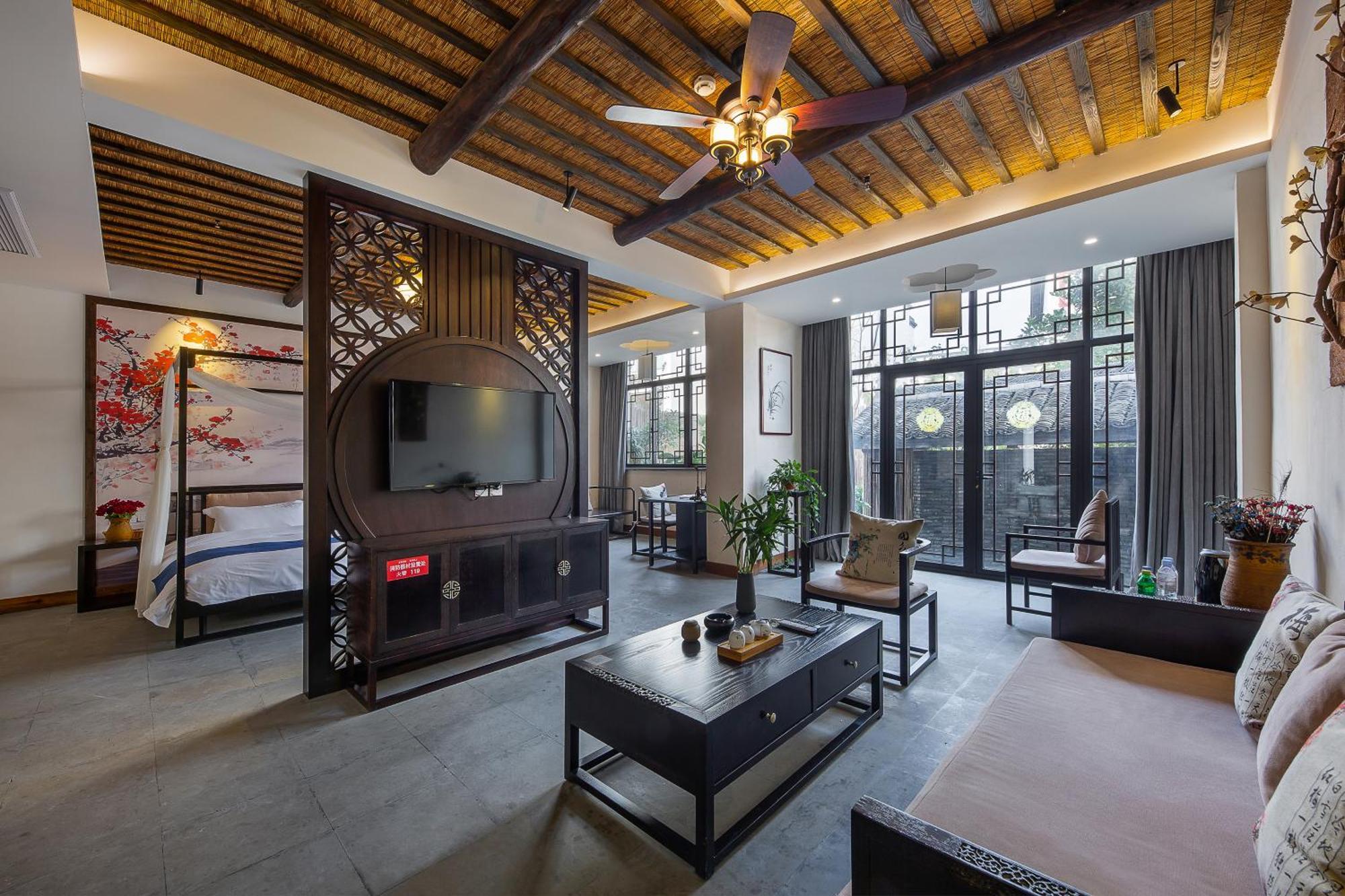 Tongxiang Tingjian Musu Private Soup Design Homestay - South Gate Of Wuzhen Xizha Scenic Area מראה חיצוני תמונה